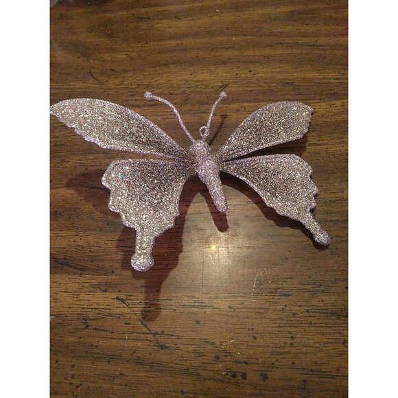 Pottery Barn Kids Silver Butterfly Christmas Ornament 3-D - Picture 3 of 5